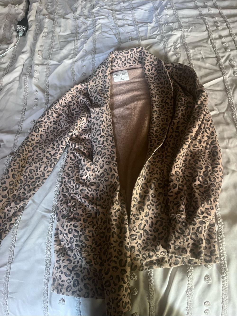 Abercrombie leopard cardigan